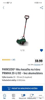 Aku kosačka parkside - 2