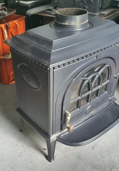 Liatinové kachle Jotul F 8 TD modročierny smalt - 2