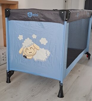 Deská cestovná postielka G-mini Nyja modrá - 2