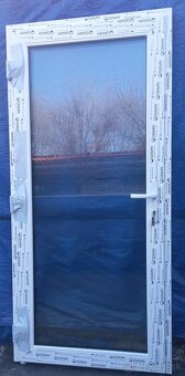 Predám vchod.dvere antracit, zlaty dub, biele,100x210 3sklo - 2