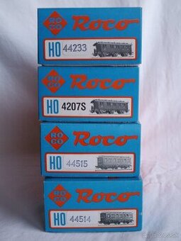 Vagóny HO ROCO 44233,4207S, 44515,44514 - 2
