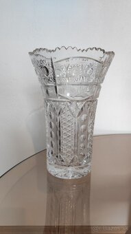 Krištáľ váza misa pohárik svietnik dóza, Sklená fľaša pohári - 2