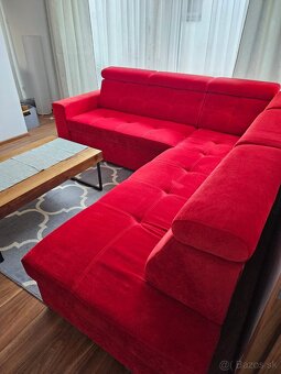 Červená sedacia súprava na mieru - 2