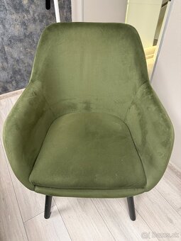 Zelené kreslo jysk - 2