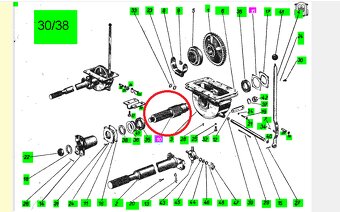 Hriadeľ náhonu na traktor Zetor 3045, 3545 - 2