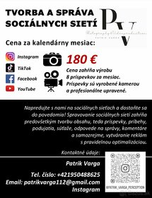 Tvorba a správa sociálných sietí + FOTO, VIDEO, DRON, SLUŽBY - 2