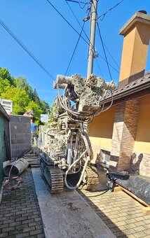 Vrtanie studni,čistenie airliftom. - 2
