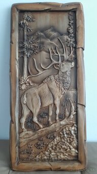 Drevený obraz Poľovnickemotivy34×76cm.hr.4cm. - 2