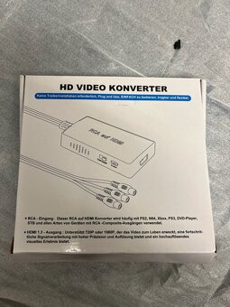 RCA na HDMI video konvertor, 1080p, nový - 2