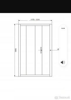 KERRA - Sprchové dvere 120 cm Zoom (priehľadné) - 2