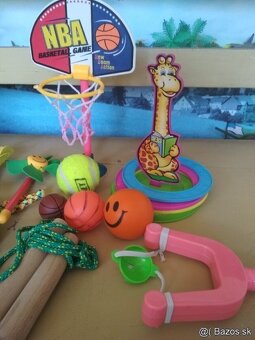 Hračky na von - prak, lampión, švihadlá, mini basketbal - 2