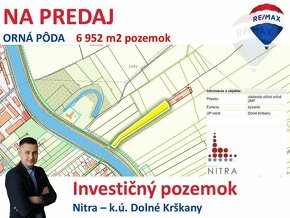 Predaj orná pôda ako investícia k.ú. Dolné Krškany - Nitra E - 2