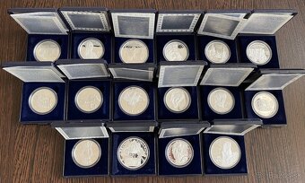 Slovenské strieborné mince - korunová mena proof - 2