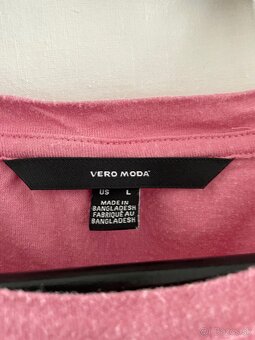 Dámske ružové tričko VERO MODA - 2