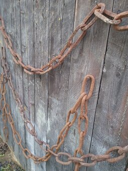 Stará reťaz závažia košik - 2