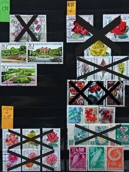 Známky - flóra - série 1 - 2