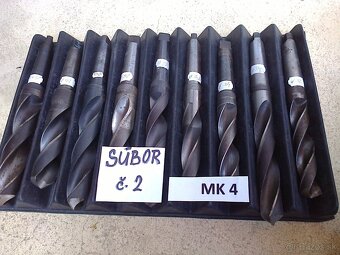 Kužeľové vrtáky MK4 - súbor č.2 - 2
