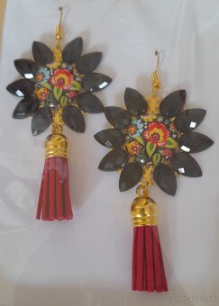 Handmade náušnice so strapcami - 2