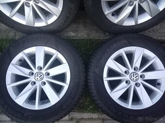 VW Golf 7 15"..195/65 R15 XL originál hliníkové disky - 2