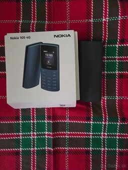 Nokia 105 4g dual sim čierny v záruke top stav krabica návod - 2