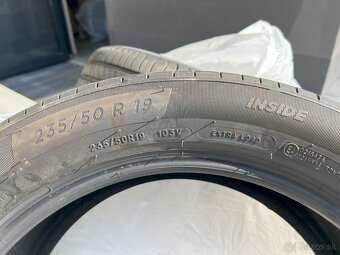 Predám nepoužívané letné pneumatiky Michelin 235/50 R19 - 2