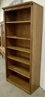 Knižnica , masív , v 200, s 98, h 37 cm, nepoškodená - 2