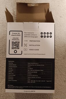 ARCTIC Freezer 34 eSports DUO White - 2