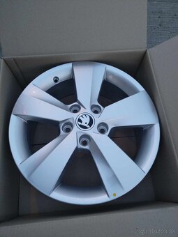 16" alu originál ŠKODA + zimné CONTINENTAL DOT 2525.. - 2