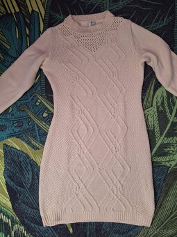 Smotanové svetrove šaty - 2