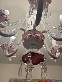 Emailový krištáľový luster - 2