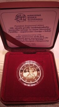 2€ proof - 100. výročie majstrovstiev Európy v hokeji - 2