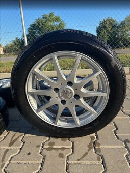 Hliníkové disky DEZENT 4x108 R15 + letné pneumatiky - 2