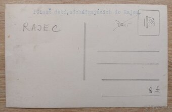 RAJEC - Pohľadnica, program, dopis - 2