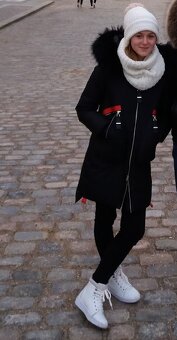 nádherná zimná bunda/kabát veľkosť S (36) dámska/dievčenská - 2