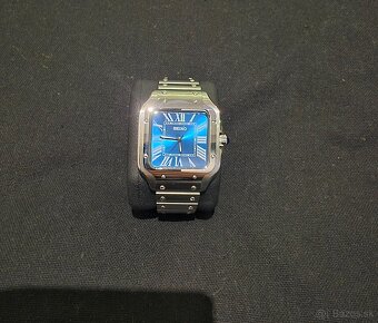 Seiko Mod Santos modré - 2