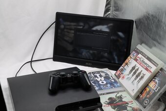 PS3 Slim CECH-3004A 160GB v krabici + 5 hier - 2