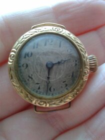 Starožitné zlaté dámske hodinky - 2
