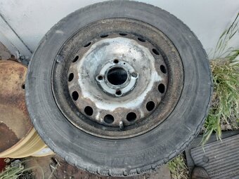 Plechové disky R14 4x108 + pneumatiky 175/65R14 - 2
