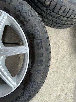 Predám disky + letné pneumatiky 205/55 R16 - 2
