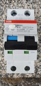 ABB Prúdový chránič; Imen: 16A; Irozd: 30mA, B16 - 2