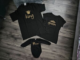 Rodinne tričká King, Queen a body Princess - 2