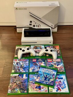 Predám XBOX One S, 2 ovládače, Kinect senzor, 10 hier - 2