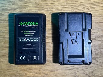 4x V-mount batéria - 95Wh 6600mAh + duálna nabíjačka - 2