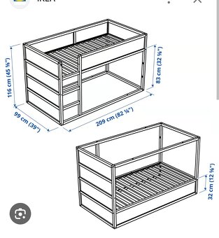 Postel Ikea Kura 90cm x 200cm - 2