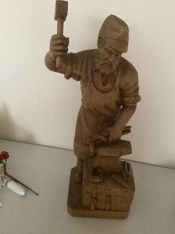 Drevorezba kováč  40 cm - 2