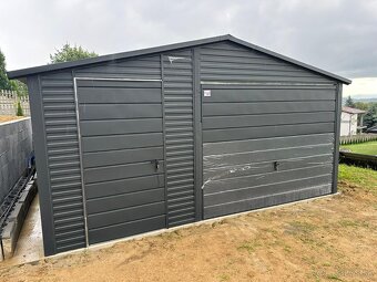 Plechová garáž 5x6m - 2