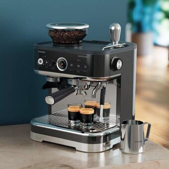 Pákový kávovar Philips Barista PSA3218/10 čierny - 2