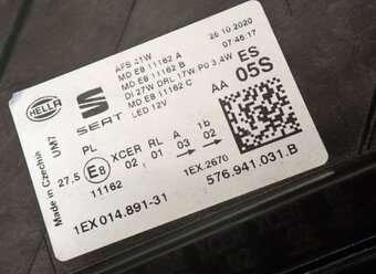 seat ateca svetlo full led 2020+ - 2