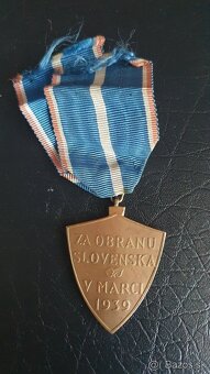 Slovenský štát - medaila za obranu Slovenska 1939 - 2