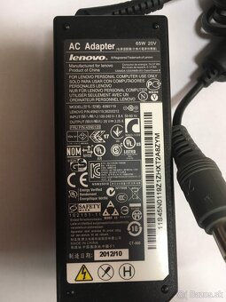 65W Lenovo originál adaptér, zdroj, nabíjačka pre notebooky - 2